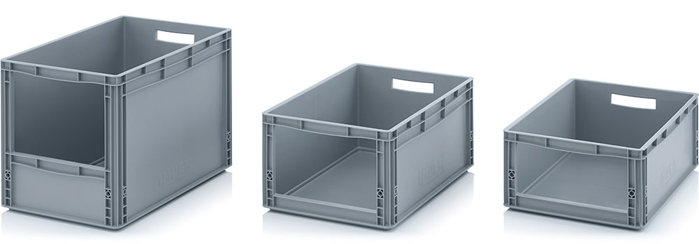 AUER Packaging Storage boxes with open front Euro format SLK Title image