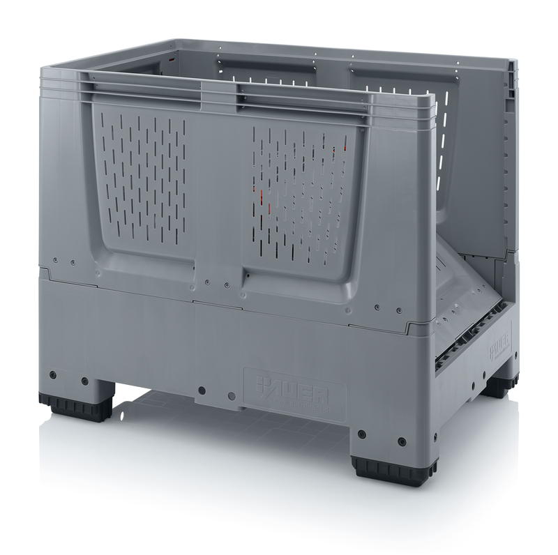 Collapsible Big Boxes with ventilation slits in base and sides AUER Packaging KLO 1208