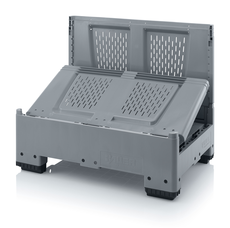 Collapsible Big Boxes with ventilation slits in base and sides AUER Packaging KLO 1208