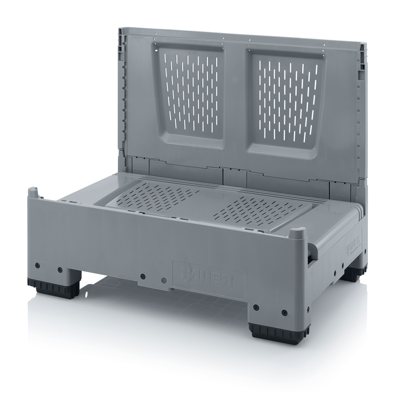 Collapsible Big Boxes with ventilation slits in base and sides AUER Packaging KLO 1208