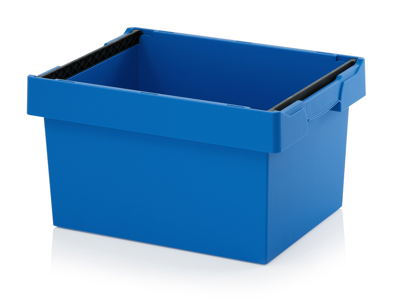 Reusable containers with stacking frames AUER Packaging MBB 6432