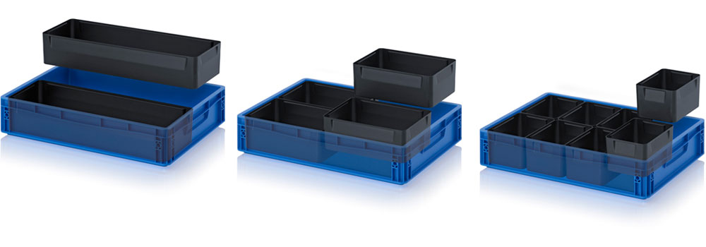 AUER Packaging Casiers d’insertion ESD pour bacs Euro ESD Image de titre
