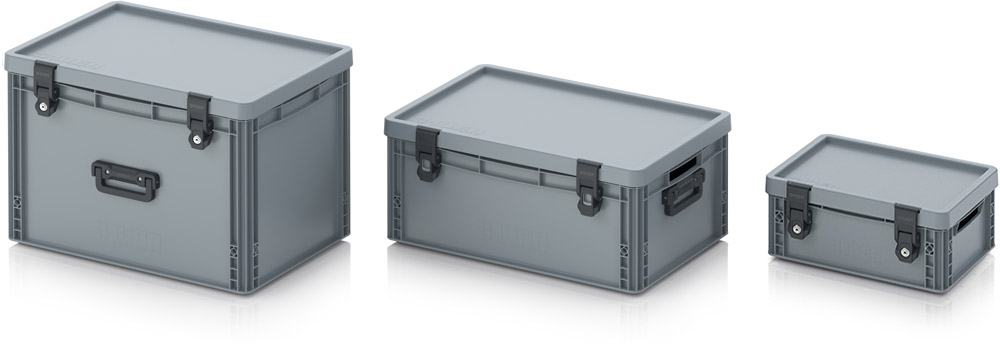 AUER Packaging Euro containers with Pro hinged lid Title image