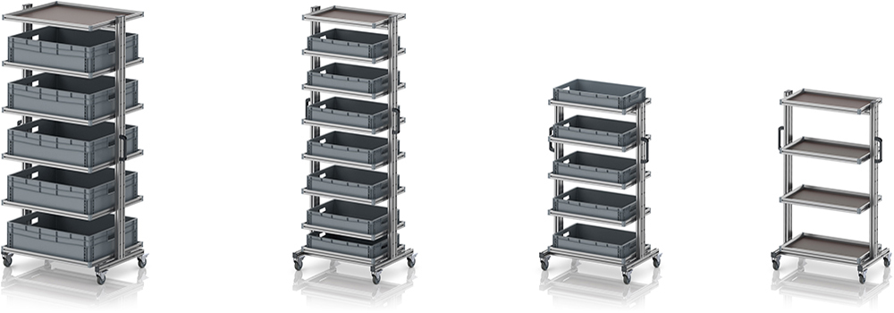 AUER Packaging System trolley for Euro containers without drawers Title image