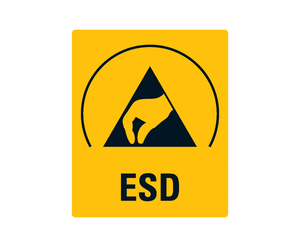 Etiqueta adhesiva "ESD" Imagen de categoría