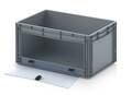 AUER Packaging Caixas de armazenamento transparentes no formato Euro com tampa transparente em vidro acrílico EG SKL 64/32 HG Imagem de pré-visualização 2