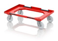 AUER Packaging Chariot porte-bac compact avec système de fixation et roulettes en polyamide RO V 64 PA BO.L Aperçu 1