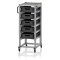 AUER Packaging Chariots système ESD pour bacs Euro 60 x 40 Hauteur 134 cm ESD SE 134 6412.2 Aperçu 1