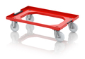 AUER Packaging Compact transport trolley with coupling system and polyamide wheels RO V 64 PA BO Preview image 1