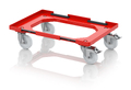 AUER Packaging Compact transport trolley with coupling system and polyamide wheels RO V 64 PA FE.L Preview image 1