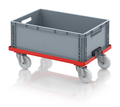 AUER Packaging Compact transport trolley with coupling system and polyamide wheels RO V 64 PAX Preview image 2