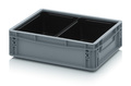 AUER Packaging Insertable bins 2-part partition crosswise EK 2/100 43 Preview image 2