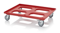 AUER Packaging Maxi HD transport trolley with rubber wheels RO 86.4 HD GU FE Preview image 1