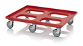 AUER Packaging Maxi HD transport trolley with rubber wheels RO 86.6 HD GU Preview image 1