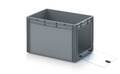 AUER Packaging Opbergbakken met open venster in euroformaat met doorkijkvenster van acrylglas EG SKS 64/42 HG Previewafbeelding 2