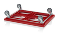 AUER Packaging Transportroller Maxi HD met rubberen wielen RO 86.4 HD GU Previewafbeelding 2