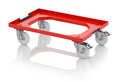 AUER Packaging Transportwagen compact met koppelsysteem en polyamide wielen RO V 64 PA FE Previewafbeelding 1
