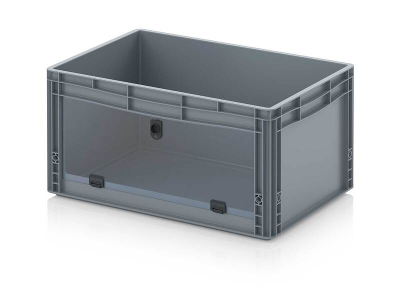 Açık depolama kutuları Euro formatında akrilik cam gözetleme kapaklı EG SKL 64/32 HG AUER Packaging Açık depolama kutuları Euro formatında akrilik cam gözetleme kapaklı EG SKL 64/32 HG