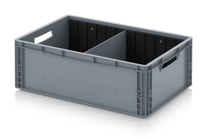 AUER Packaging Bacs Euro avec séparateurs transversaux EG GEF QT 6422