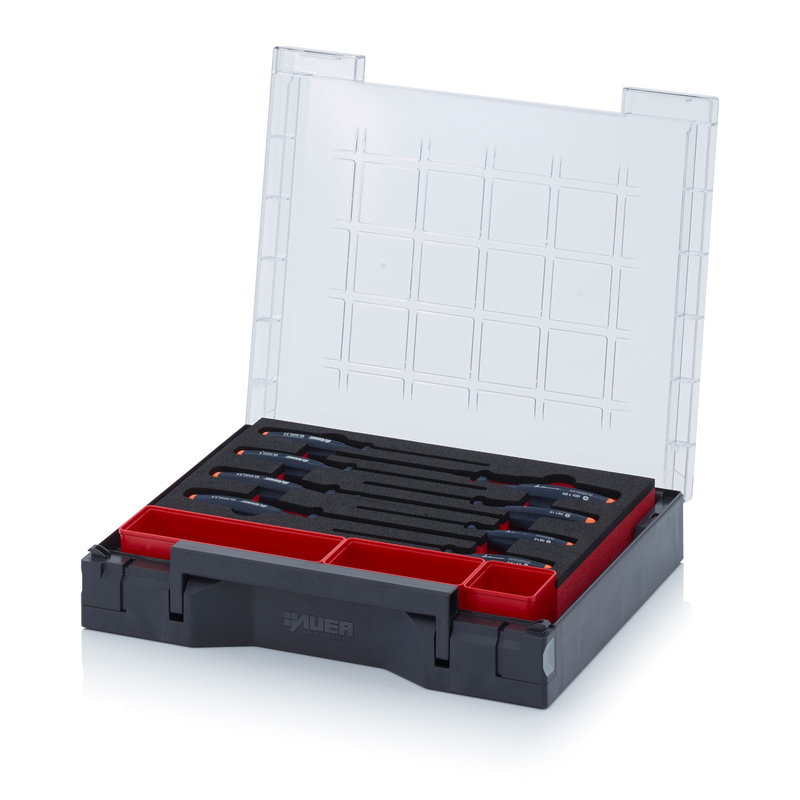 AUER Packaging Caja de surtido equipado 35 x 29,5 cm con inserto para herramientas SB 353 B10