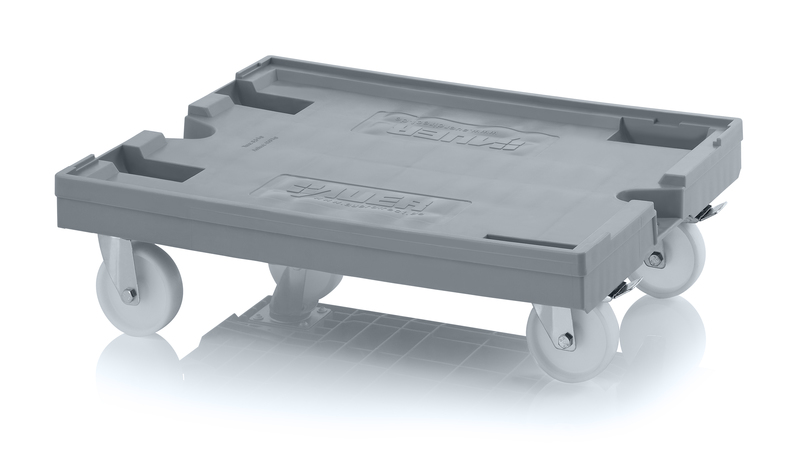 AUER Packaging Carretilla de transporte maxi con ruedas de poliamida RO 86 PA FE