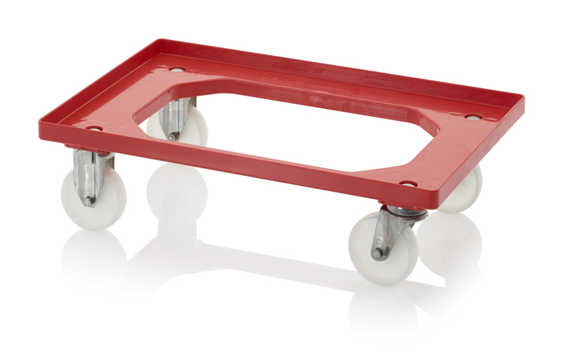 AUER Packaging Chariots porte-bac compacts avec roulettes en polyamide RO 64 PAX BO