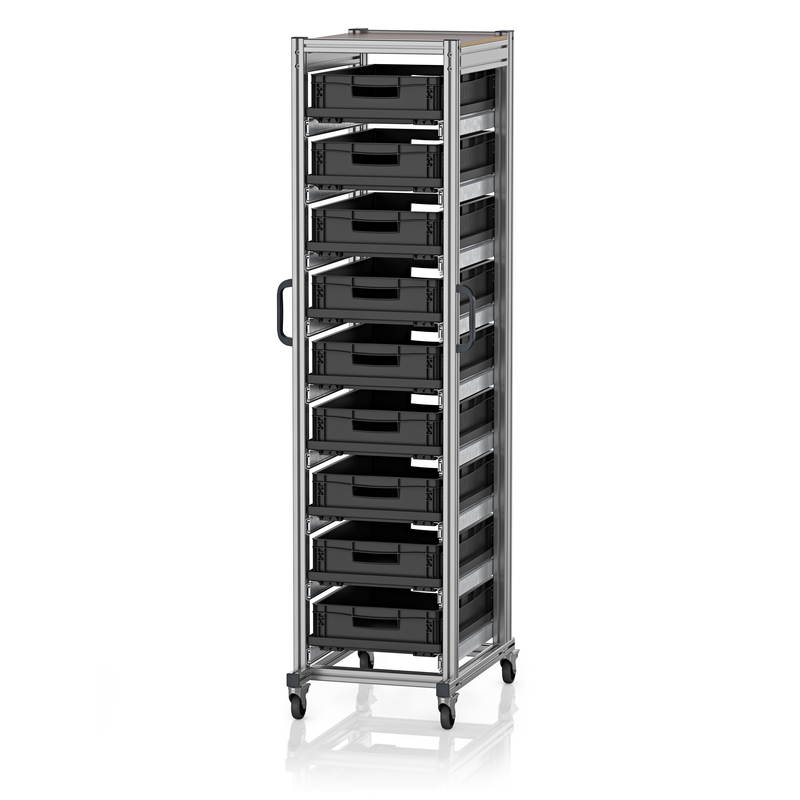 Chariots système ESD pour bacs Euro 60 x 40 Hauteur 200 cm ESD SE 200 6412.2 AUER Packaging Chariots système ESD pour bacs Euro 60 x 40 Hauteur 200 cm ESD SE 200 6412.2