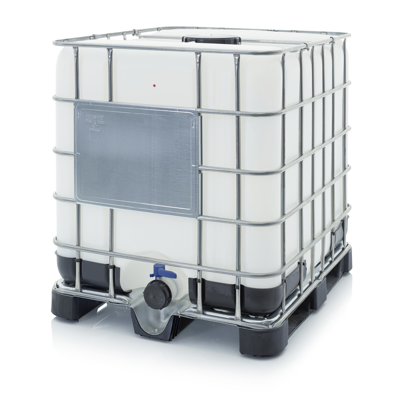 AUER Packaging Contenedor IBC con palet de plástico IBC 1000 K 225.80-UN