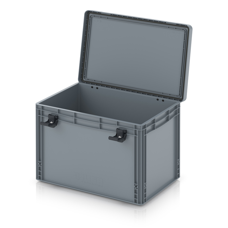 Contenitore Euro con coperchio a cerniera Pro EDP S 64/42 HG AUER Packaging Contenitore Euro con coperchio a cerniera Pro EDP S 64/42 HG