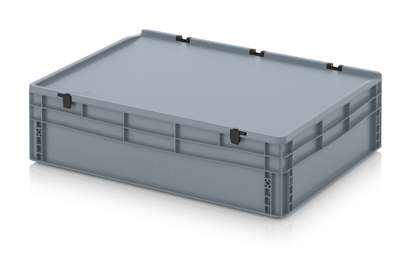 Contenitori Euro con coperchio con cerniere ED 86/22 HG AUER Packaging Contenitori Euro con coperchio con cerniere ED 86/22 HG