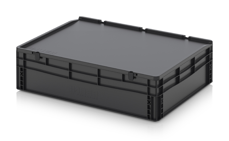 AUER Packaging ESD Euro containers with hinge lid ESD ED 86/22 HG