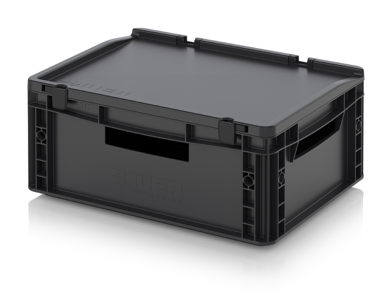ESD-Eurobehälter mit Scharnierdeckel ESD ED 43/17 HO AUER Packaging ESD-Eurobehälter mit Scharnierdeckel ESD ED 43/17 HO
