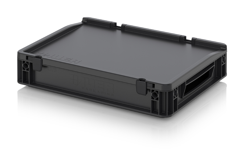 AUER Packaging ESD-Eurobehälter mit Scharnierdeckel ESD ED 43/75