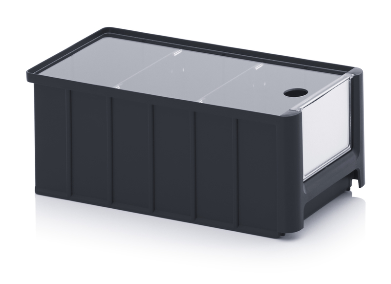 AUER Packaging ESD storage boxes with open front SK ESD SK 3L