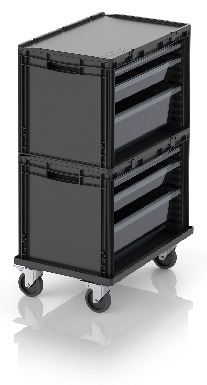 AUER Packaging ESD zásuvkový kontejner Kompletní systém ESD SB.S2+