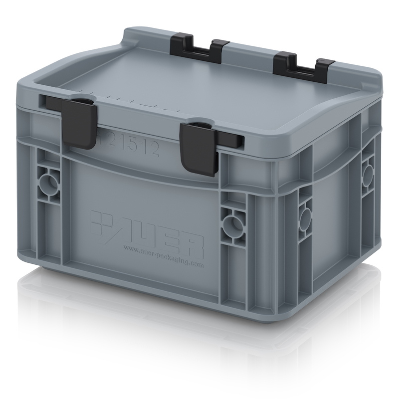 Euro containere cu capac cu balamale ED 21512 HG AUER Packaging Euro containere cu capac cu balamale ED 21512 HG