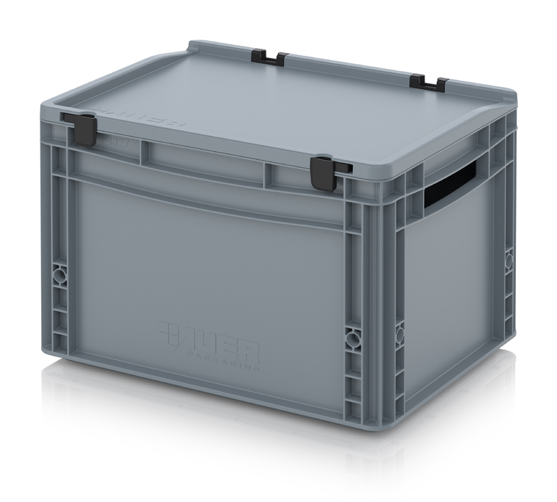 AUER Packaging Euro containere cu capac cu balamale ED 43/27