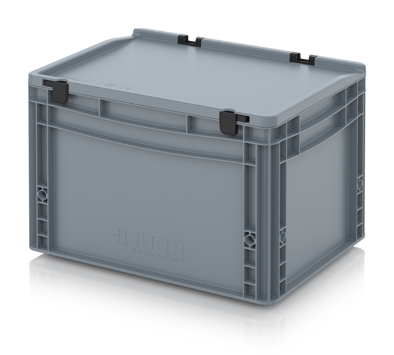 AUER Packaging Euro containere cu capac cu balamale ED 43/27 HG