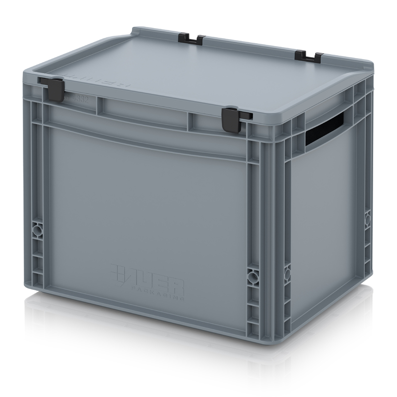 AUER Packaging Euro containere cu capac cu balamale ED 43/32