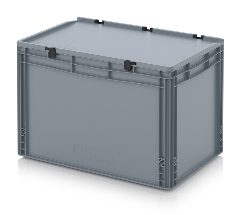 AUER Packaging Euro containere cu capac cu balamale ED 64/42 HG