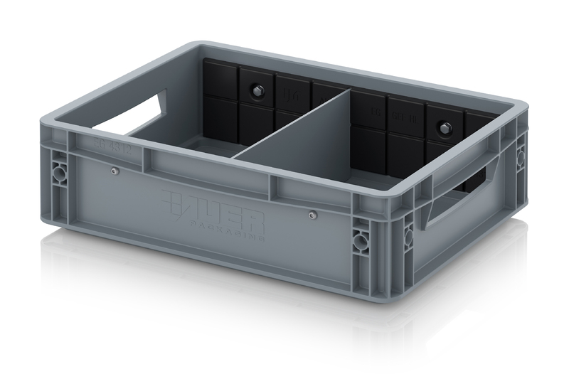 AUER Packaging Eurobehälter mit Querteiler EG GEF QT 4312