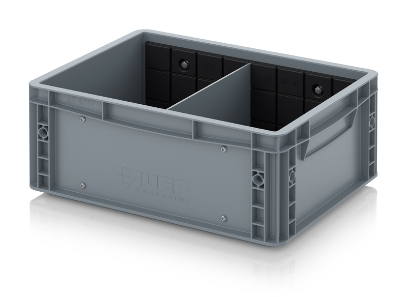 AUER Packaging Eurobehälter mit Querteiler EG GEF QT 4317 HG