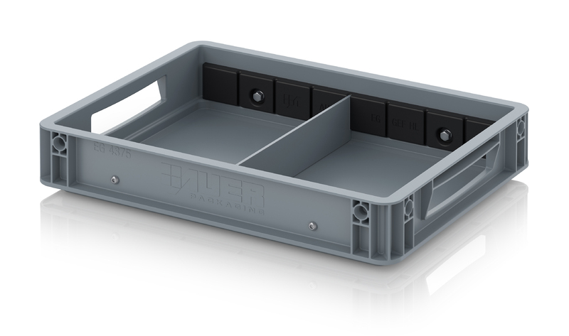 AUER Packaging Eurobehälter mit Querteiler EG GEF QT 4375