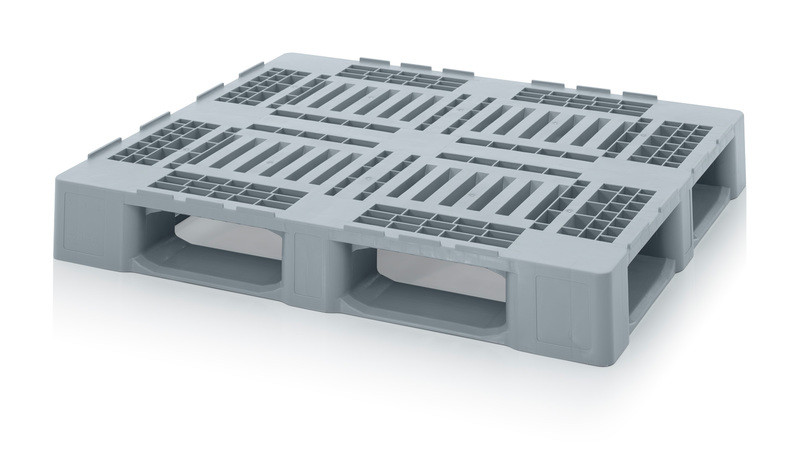 AUER Packaging Hygiene pallets with retaining edge H3+5