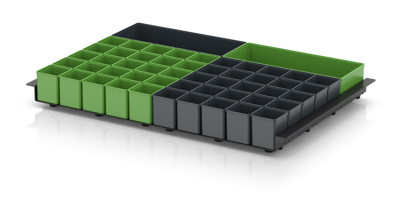 Insert pour casiers de bacs Euro 60 × 40 cm EG TEK 64 B9 AUER Packaging Insert pour casiers de bacs Euro 60 × 40 cm EG TEK 64 B9