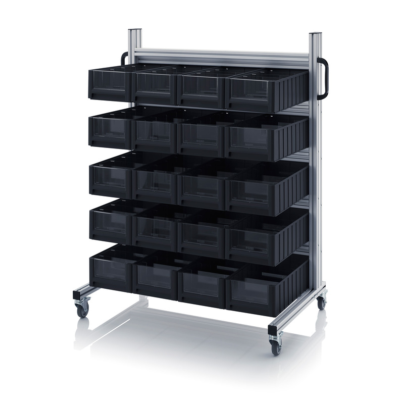 AUER Packaging Sistema de transporte ESD para cajas de estanterías ESD SR.L.5214