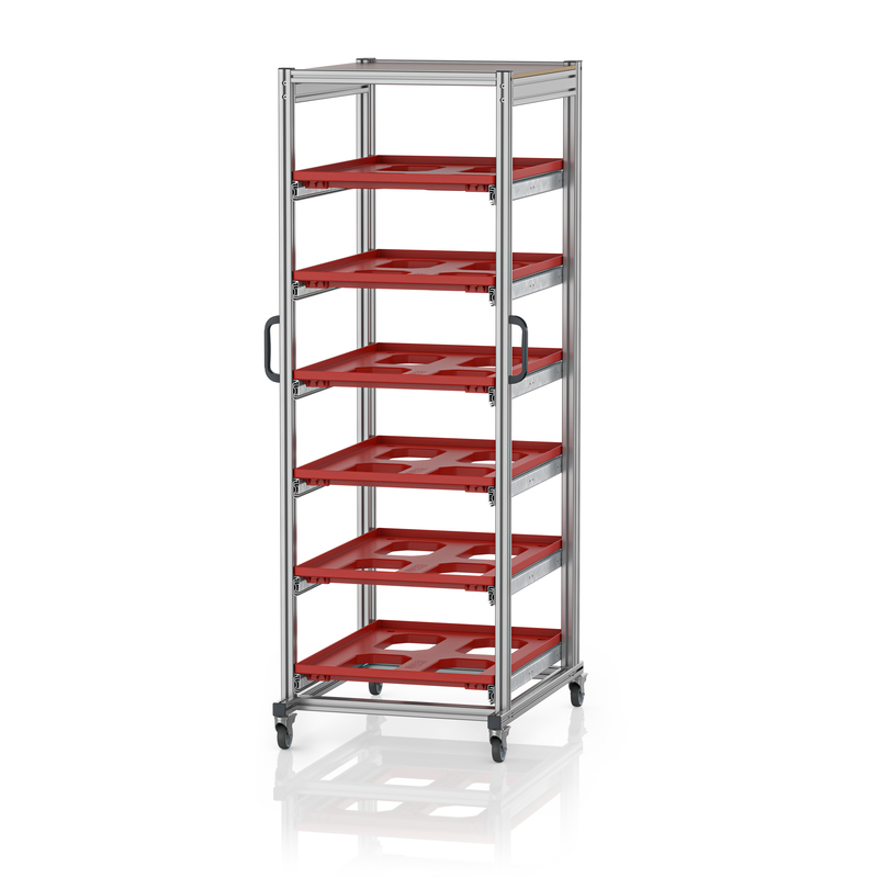 AUER Packaging Systemvogne til eurobeholdere 80 x 60 Højde 200 cm SE 200 86 U