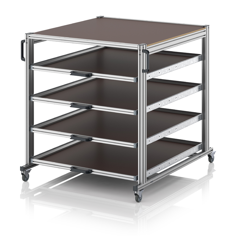 AUER Packaging Systémový přepravní vozík ve formátu palety EG SW 134 1210 U