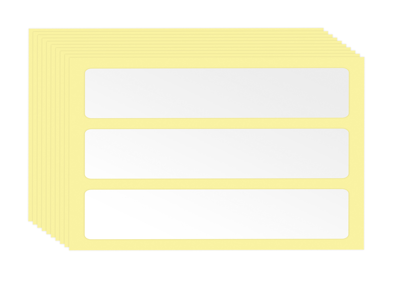 AUER Packaging Tillbehör rack utdragslåda 10 ark med vardera 3 självhäftande etiketter för verktygsbox