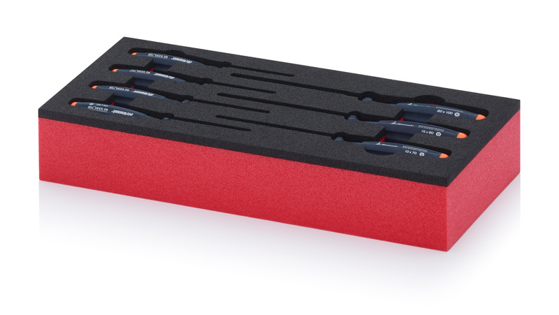 AUER Packaging Wkładka piankowa Szafa rack na skrzynki narzędziowe Wkładka piankowa z Torx